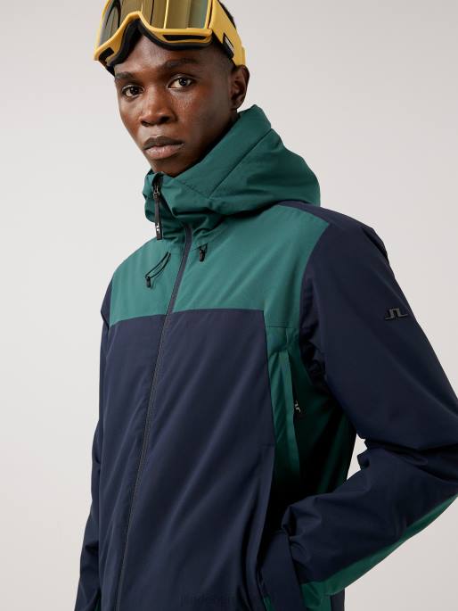 J.Lindeberg perusleirin laskettelutakki miehet puulinjan vihreä 4VD02475 vaatetus