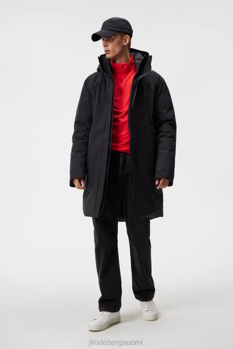 J.Lindeberg pitkin parkkia miehet musta 4VD0910 vaatetus