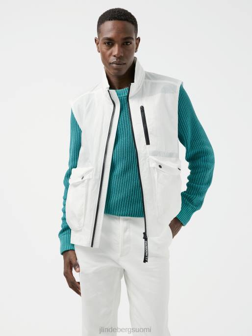 J.Lindeberg raufa ryppyinen liivi miehet valkoinen 4VD02452 vaatetus