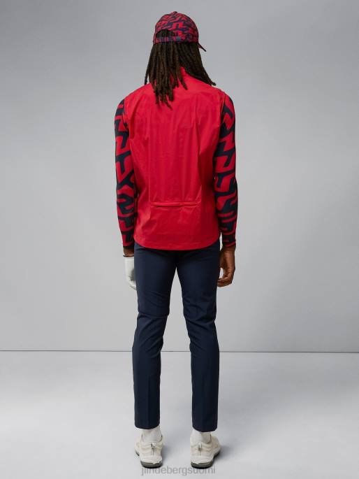 J.Lindeberg tuhkakevyt pakattava liivi miehet barbadosin kirsikka 4VD02394 vaatetus