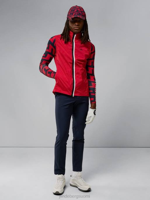 J.Lindeberg tuhkakevyt pakattava liivi miehet barbadosin kirsikka 4VD02394 vaatetus