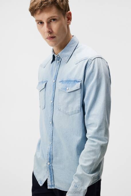 J.Lindeberg carson denim paita miehet vaaleansininen 4VD01190 vaatetus