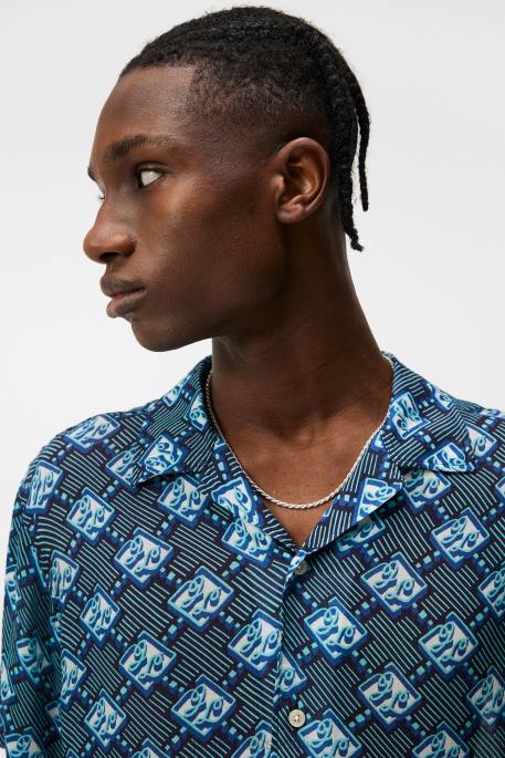 J.Lindeberg donso diamond boxy paita miehet laivasto 4VD01172 vaatetus