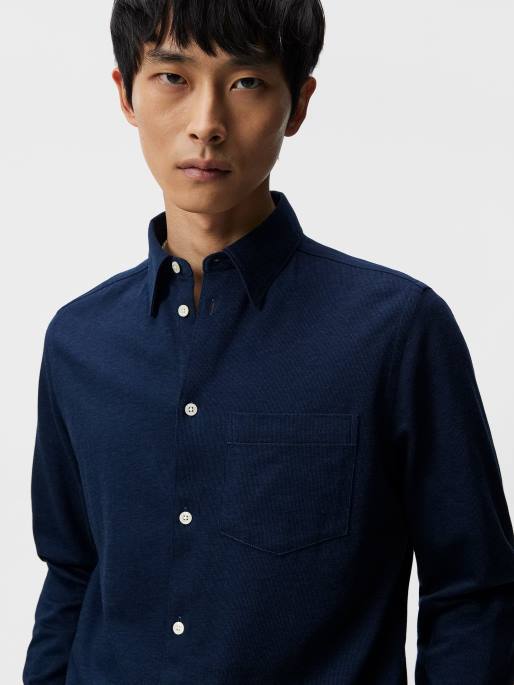 J.Lindeberg jersey ohut paita miehet laivasto 4VD01182 vaatetus