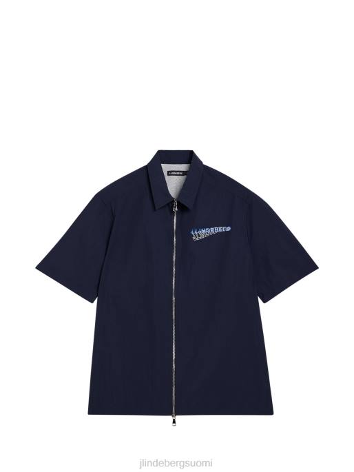 J.Lindeberg ketjullinen nylon vetoketjullinen paita miehet laivasto 4VD01167 vaatetus