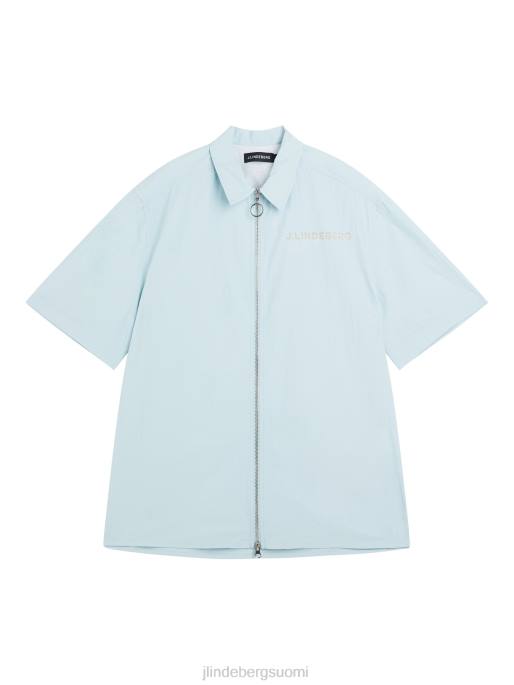 J.Lindeberg ketjullinen nylon vetoketjullinen paita miehet unelma sininen 4VD01168 vaatetus
