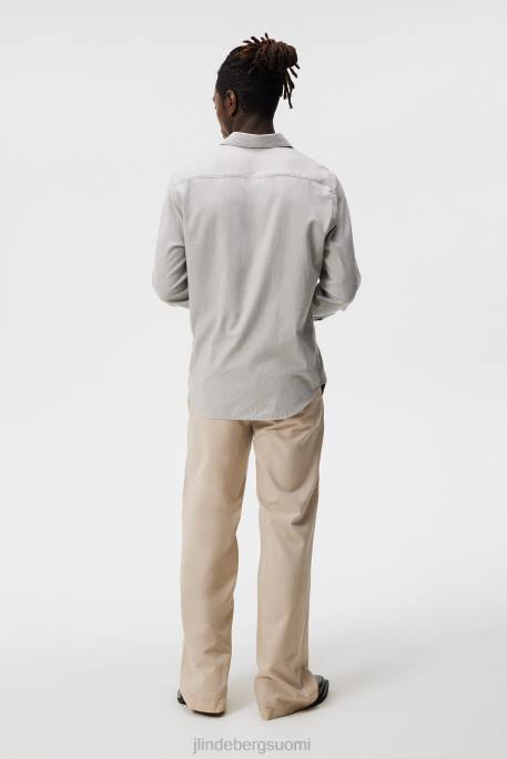 J.Lindeberg kevyt flanelli ohut paita miehet vaalean harmaa 4VD01156 vaatetus