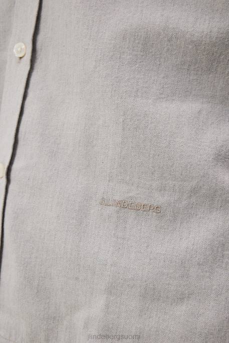 J.Lindeberg kevyt flanelli ohut paita miehet vaalean harmaa 4VD01156 vaatetus