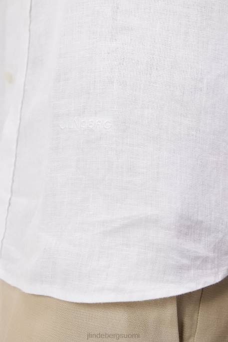 J.Lindeberg pellava melange-paita miehet valkoinen 4VD01176 vaatetus