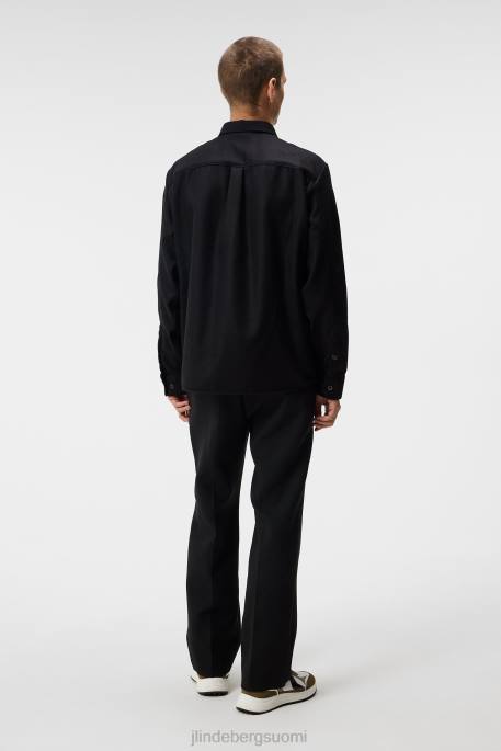J.Lindeberg tasainen villapaita miehet musta 4VD01161 vaatetus