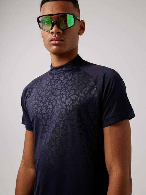 J.Lindeberg benga print -golftoppi miehet laivasto 4VD02127 vaatetus