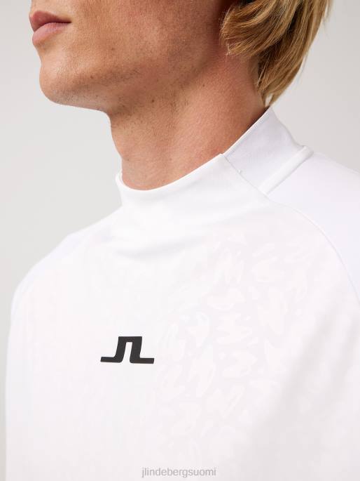 J.Lindeberg benga print -golftoppi miehet valkoinen 4VD02128 vaatetus