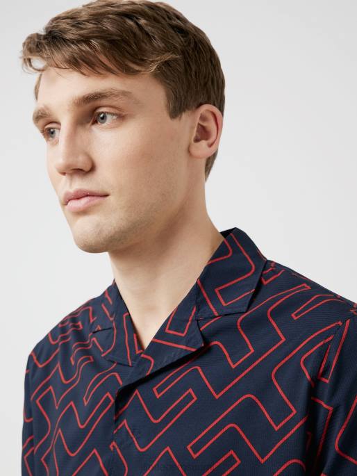 J.Lindeberg lomakeskuksen golfpaita miehet ketsuppi sillan monogrammi 4VD02099 vaatetus