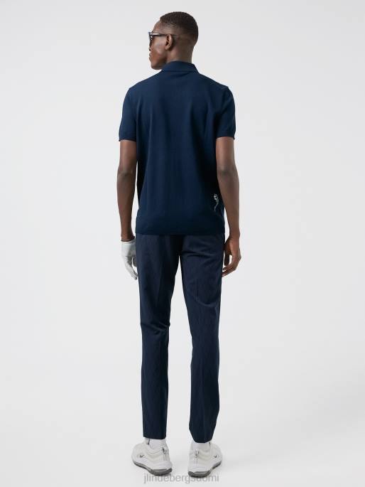 J.Lindeberg luka neulottu golfpoolo miehet laivasto 4VD02083 vaatetus