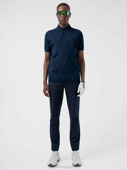 J.Lindeberg luka neulottu golfpoolo miehet laivasto 4VD02083 vaatetus