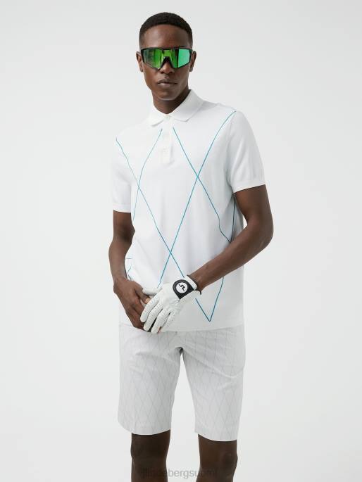 J.Lindeberg luka neulottu golfpoolo miehet valkoinen 4VD02082 vaatetus