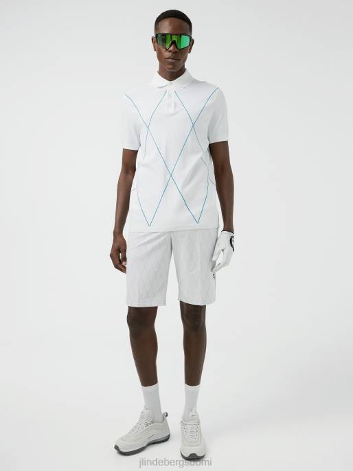 J.Lindeberg luka neulottu golfpoolo miehet valkoinen 4VD02082 vaatetus