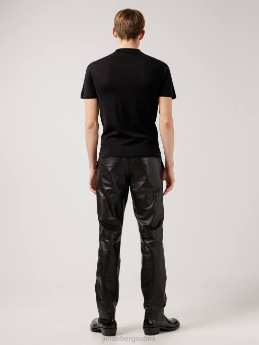 J.Lindeberg nino neulottu poolo miehet musta 4VD02114 vaatetus