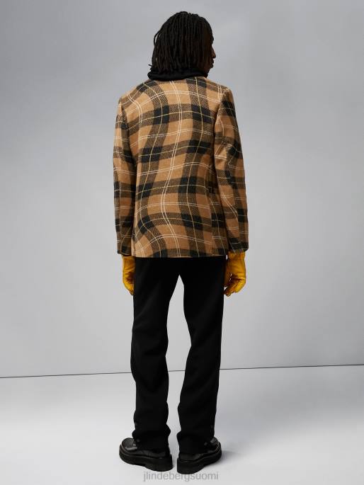 J.Lindeberg David swirl check bleiseri miehet tiikeriruskea 4VD02554 vaatetus