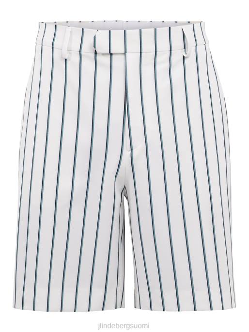 J.Lindeberg Randy pinstripe bermuda shortsit miehet valkoinen 4VD02559 vaatetus