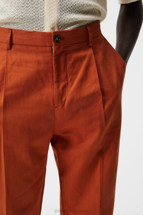 J.Lindeberg haij puuvillaiset pellavahousut miehet minimaalinen 4VD01204 vaatetus