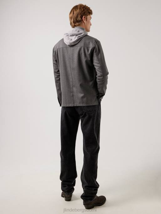 J.Lindeberg jason stretch flanellipäällinen miehet harmaa melansi 4VD02572 vaatetus