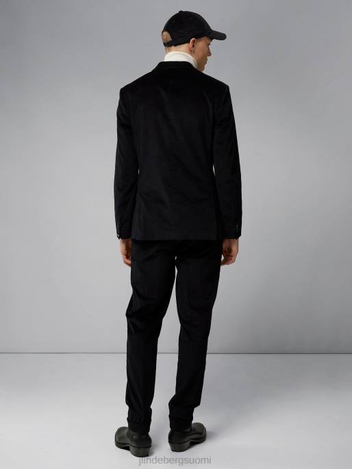 J.Lindeberg kuivaa vakosametti bleiseri miehet musta 4VD02556 vaatetus