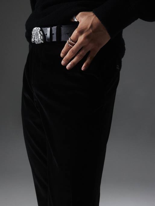 J.Lindeberg liam samettihousut miehet musta 4VD02546 vaatetus