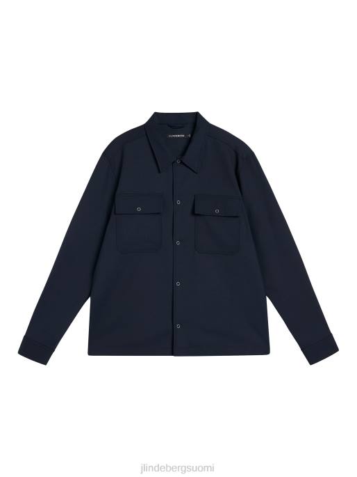 J.Lindeberg reid twill overshirt miehet laivasto 4VD01201 vaatetus