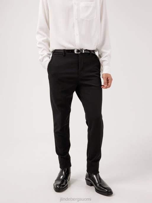 J.Lindeberg sasha jersey twill housut miehet musta 4VD02566 vaatetus