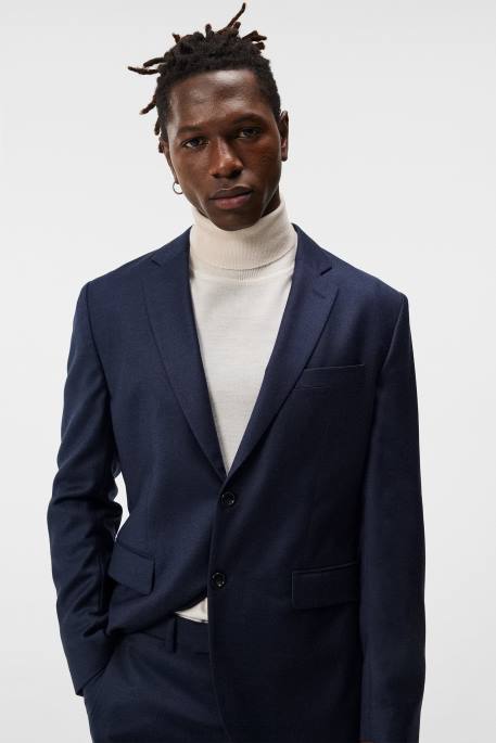 J.Lindeberg suppilo flanellibleiseri miehet laivasto 4VD01203 vaatetus