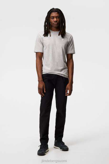 J.Lindeberg Dale Diamond Patch -t-paita miehet vaaleanharmaa melansi 4VD0980 vaatetus
