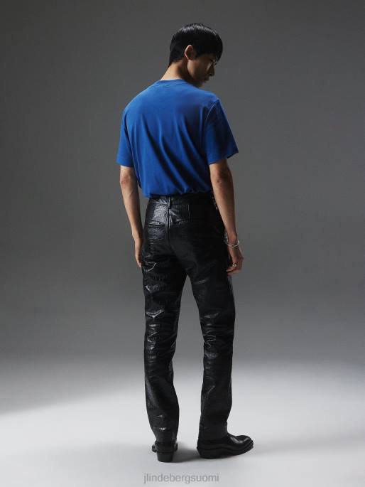 J.Lindeberg adan patch mock kaula t-paita miehet laivaston pioni 4VD02137 vaatetus