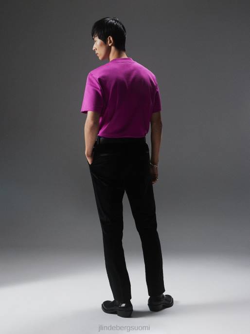 J.Lindeberg adan patch mock kaula t-paita miehet villi aster 4VD02138 vaatetus