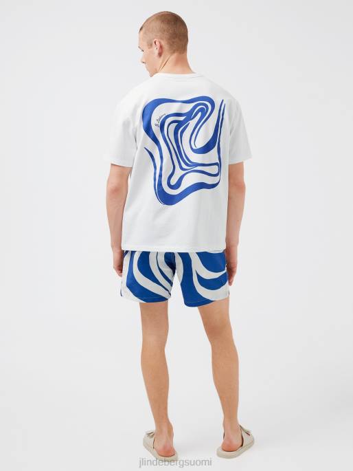 J.Lindeberg collin-logoprintti t-paita miehet valkoinen 4VD02142 vaatetus