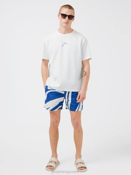 J.Lindeberg collin-logoprintti t-paita miehet valkoinen 4VD02142 vaatetus