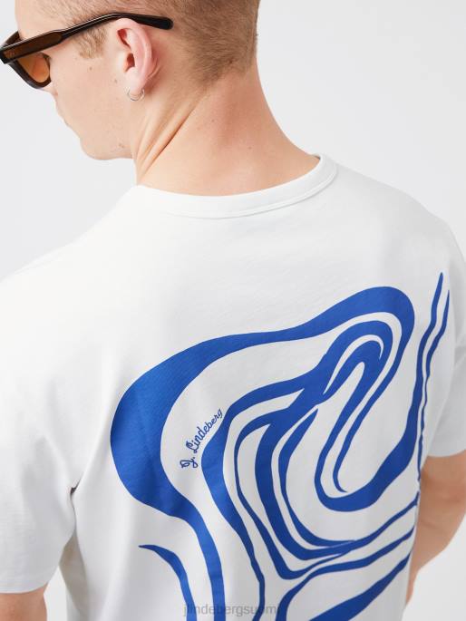 J.Lindeberg collin-logoprintti t-paita miehet valkoinen 4VD02142 vaatetus