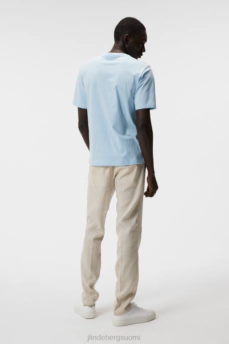 J.Lindeberg dale kausiprintti t-paita miehet unelma sininen 4VD0941 vaatetus