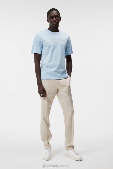 J.Lindeberg dale kausiprintti t-paita miehet unelma sininen 4VD0941 vaatetus