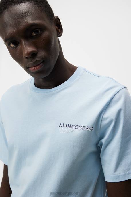 J.Lindeberg dale kausiprintti t-paita miehet unelma sininen 4VD0941 vaatetus