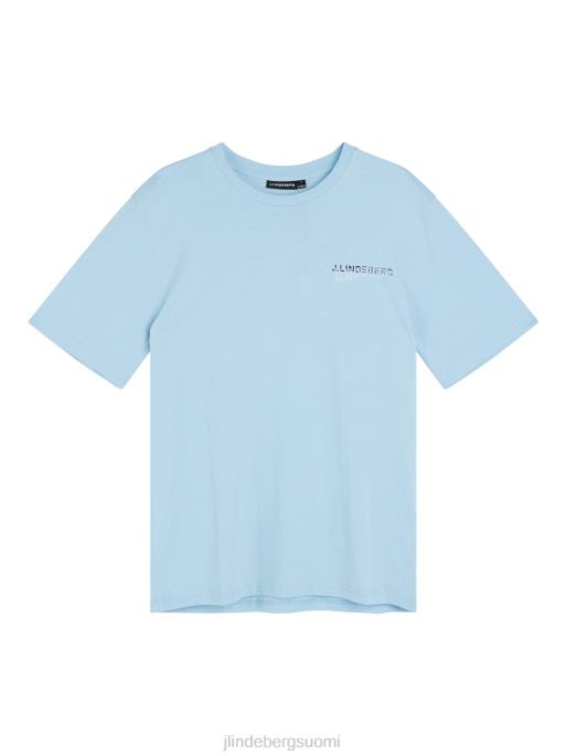 J.Lindeberg dale kausiprintti t-paita miehet unelma sininen 4VD0941 vaatetus