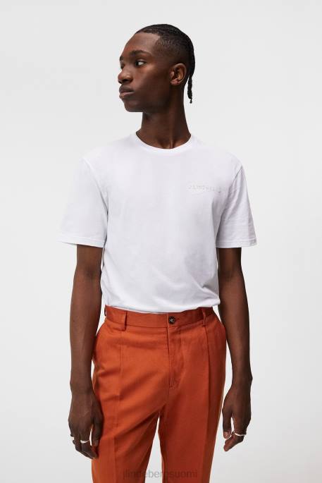 J.Lindeberg dale kausiprintti t-paita miehet valkoinen 4VD0942 vaatetus