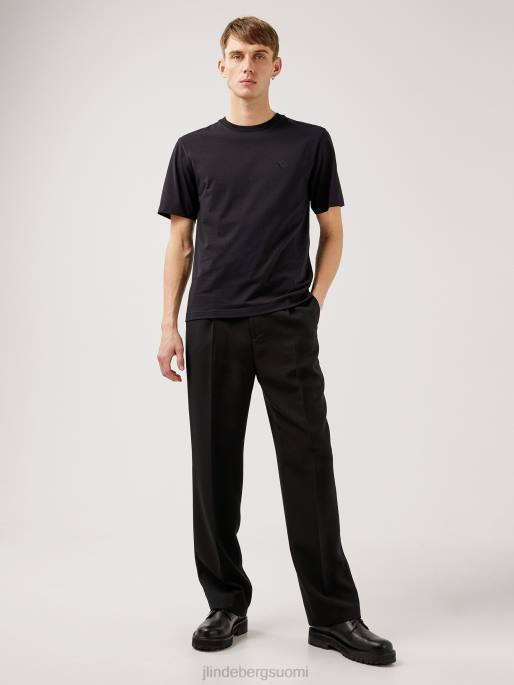 J.Lindeberg dale-logoinen t-paita miehet musta 4VD02159 vaatetus