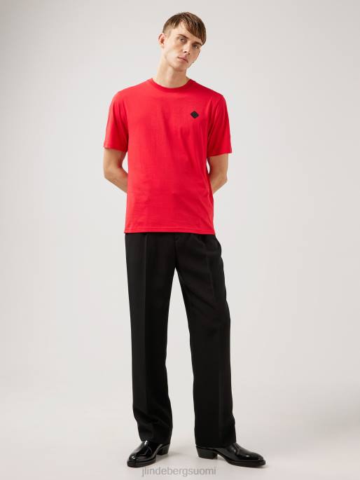 J.Lindeberg dale-logoinen t-paita miehet punainen kello 4VD02161 vaatetus