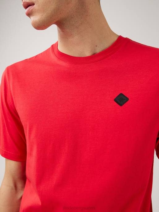J.Lindeberg dale-logoinen t-paita miehet punainen kello 4VD02161 vaatetus