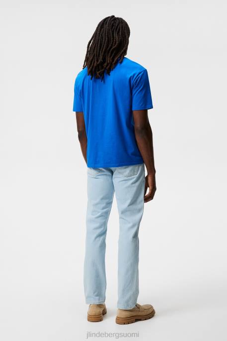 J.Lindeberg darcy logollinen paita miehet lapiksen sininen 4VD0971 vaatetus