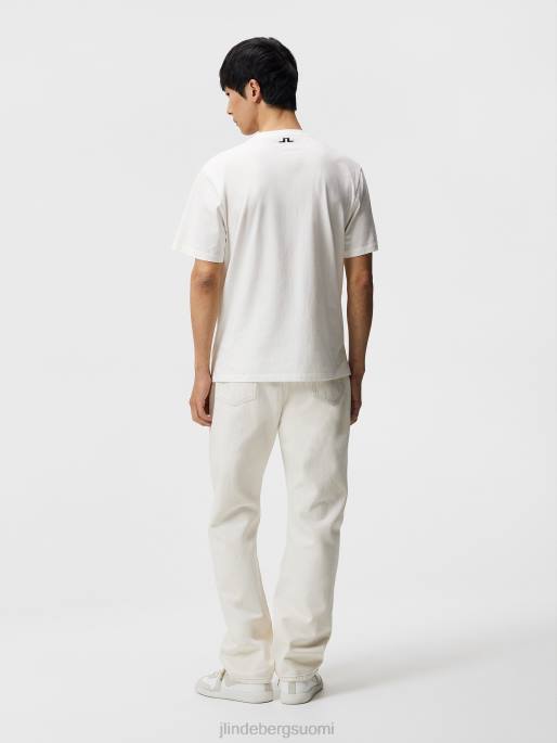 J.Lindeberg darcy logollinen paita miehet pilvi valkoinen 4VD0969 vaatetus