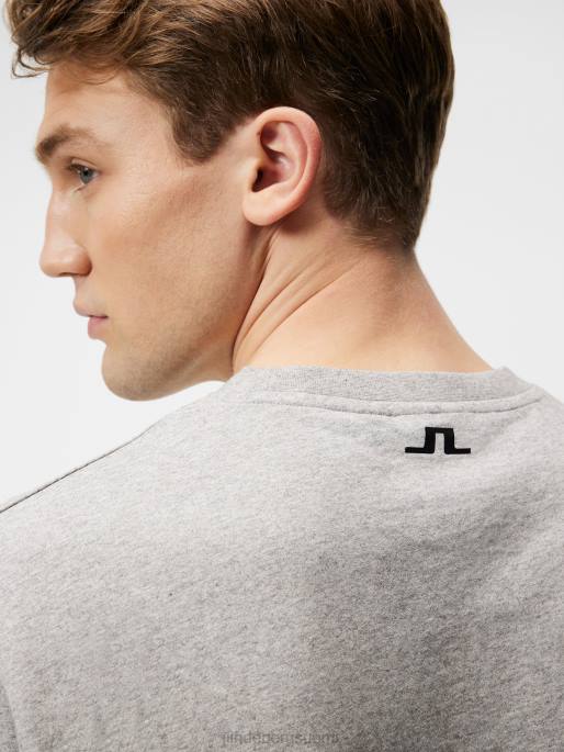 J.Lindeberg darcy logollinen paita miehet vaaleanharmaa melansi 4VD0972 vaatetus