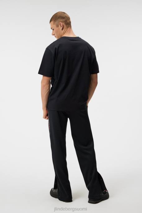 J.Lindeberg hale-logoinen t-paita miehet musta 4VD0932 vaatetus