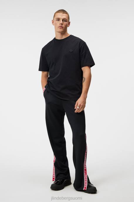 J.Lindeberg hale-logoinen t-paita miehet musta 4VD0932 vaatetus